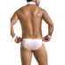 Комплект еротичної чоловічої білизни Passion 037 GREGORY XXL/XXXL White, труси, комірець, манжети