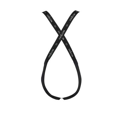 Чоловіче відкрите боді Passion 027 BRUNO XXL/XXXL Black, під латекс, на шлейках