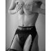 Труси для страпона з підв'язками для панчох Strap-On-Me REBEL HARNESS - M