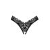 Мереживні стрінги Obsessive Donna Dream crotchless thong XL-2XL Black, відкритий доступ Мереживні стрінги Obsessive Donna Dream crotchless thong XL-2XL Black, відкритий доступ