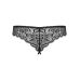 Мереживні танга з доступом Obsessive Contica crothchles thong S-M, чорні Мереживні танга з доступом Obsessive Contica crothchles thong S-M, чорні