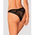 Мереживні трусики із заниженою талією Obsessive Estiqua panties XS/S, black