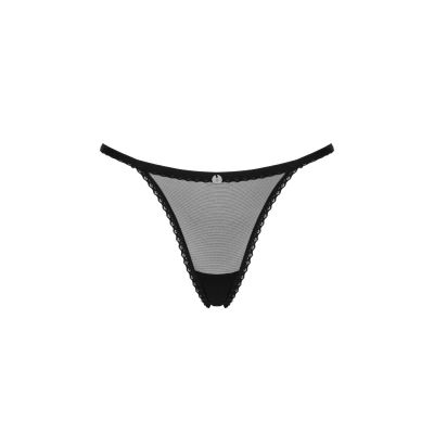 Прозорі стрінги із мереживом Obsessive Celia Noir thong XL Прозорі стрінги із мереживом Obsessive Celia Noir thong XL