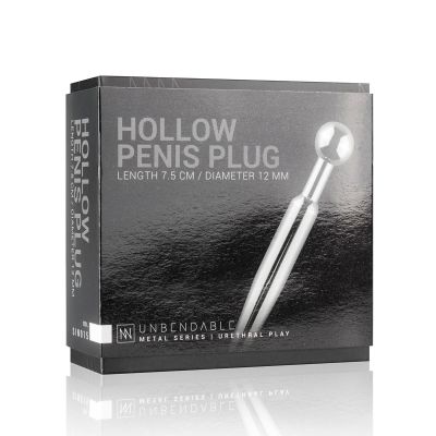 Порожнинний уретральний стимулятор Sinner Gear Unbendable — Hollow Penis Plug, довжина 7,5 см, діаметр 12 мм Порожнинний уретральний стимулятор Sinner Gear Unbendable — Hollow Penis Plug, довжина 7,5 см, діаметр 12 мм