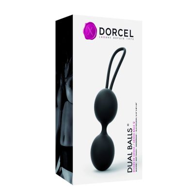 Вагінальні кульки Dorcel Dual Balls Black, діаметр 3,6 см, вага 55 г Вагінальні кульки Dorcel Dual Balls Black, діаметр 3,6 см, вага 55 г