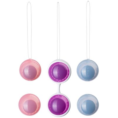 Набір вагінальних кульок LELO Beads Plus, діаметр 3,5 см, змінне навантаження, 2х28, 2х37 та 2х60 г Набір вагінальних кульок LELO Beads Plus, діаметр 3,5 см, змінне навантаження, 2х28, 2х37 та 2х60 г