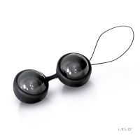 Вагінальні кульки LELO Luna Beads Noir Black, зміщений центр ваги, діаметр 2,9 см, 2х37 г 