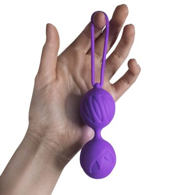 Вагінальні кульки Adrien Lastic Geisha Lastic Balls BIG Violet (L), діаметр 4 см, вага 90 г Вагінальні кульки Adrien Lastic Geisha Lastic Balls BIG Violet (L), діаметр 4 см, вага 90 г