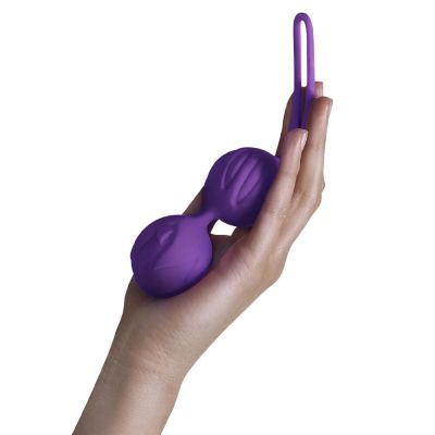 Вагінальні кульки Adrien Lastic Geisha Lastic Balls BIG Violet (L), діаметр 4 см, вага 90 г Вагінальні кульки Adrien Lastic Geisha Lastic Balls BIG Violet (L), діаметр 4 см, вага 90 г
