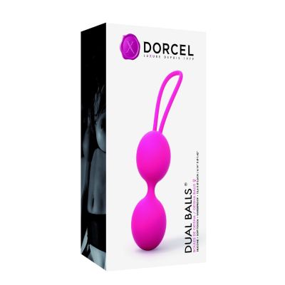 Вагінальні кульки Dorcel Dual Balls Magenta, діаметр 3,6 см, вага 55 г Вагінальні кульки Dorcel Dual Balls Magenta, діаметр 3,6 см, вага 55 г