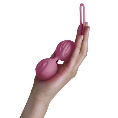 Вагінальні кульки Adrien Lastic Geisha Lastic Balls BIG Pink (L), діаметр 4 см, вага 90 г Вагінальні кульки Adrien Lastic Geisha Lastic Balls BIG Pink (L), діаметр 4 см, вага 90 г