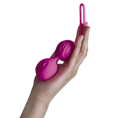 Вагінальні кульки Adrien Lastic Geisha Lastic Balls BIG Magenta (L), діаметр 4 см, вага 90 г Вагінальні кульки Adrien Lastic Geisha Lastic Balls BIG Magenta (L), діаметр 4 см, вага 90 г