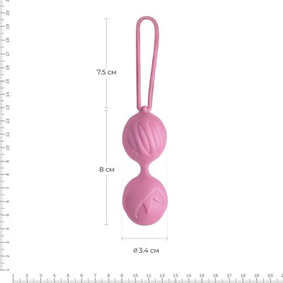 Вагінальні кульки Adrien Lastic Geisha Lastic Balls Mini Pink (S), діаметр 3,4 см, маса 85 г Вагінальні кульки Adrien Lastic Geisha Lastic Balls Mini Pink (S), діаметр 3,4 см, маса 85 г