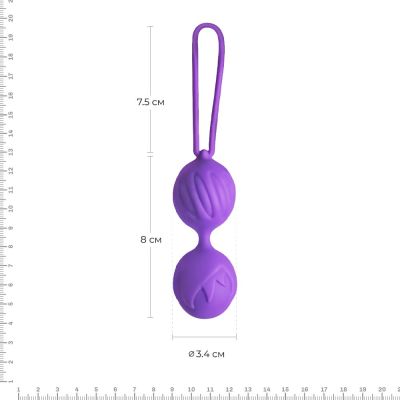 Вагінальні кульки Adrien Lastic Geisha Lastic Balls Mini Violet (S), діаметр 3,4 см, маcа 85 г Вагінальні кульки Adrien Lastic Geisha Lastic Balls Mini Violet (S), діаметр 3,4 см, маcа 85 г