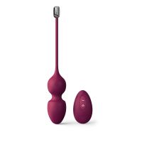 Вагінальні кульки Dorcel LOVE BALLS PLUM, вібрації та рухи внутрішньої кульки, пульт ДК Вагінальні кульки Dorcel LOVE BALLS PLUM, вібрації та рухи внутрішньої кульки, пульт ДК