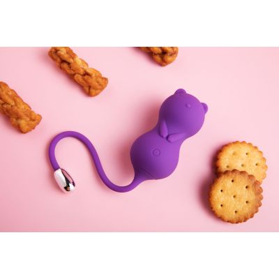 Вагінальні кульки з вібрацією KisToy Paula з пультом ДК, діаметр 3,2 см Вагінальні кульки з вібрацією KisToy Paula з пультом ДК, діаметр 3,2 см