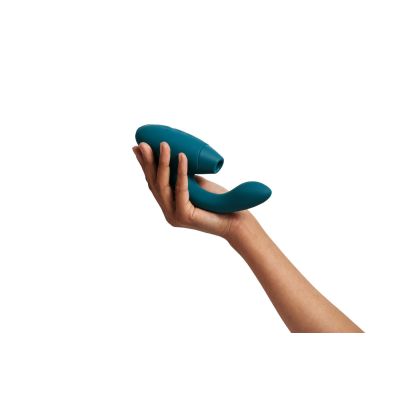 Подвійний вакуумний кліторальний стимулятор Womanizer Duo 2 — Petrol, незалежні мотори Подвійний вакуумний кліторальний стимулятор Womanizer Duo 2 — Petrol, незалежні мотори