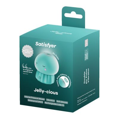 Вакуумний кліторальний стимулятор Satisfyer Jelly-cious Green