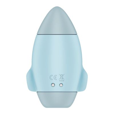 Вакуумний стимулятор з вібрацією Satisfyer Mission Control Blue, 2 незалежні мотори Вакуумний стимулятор з вібрацією Satisfyer Mission Control Blue, 2 незалежні мотори