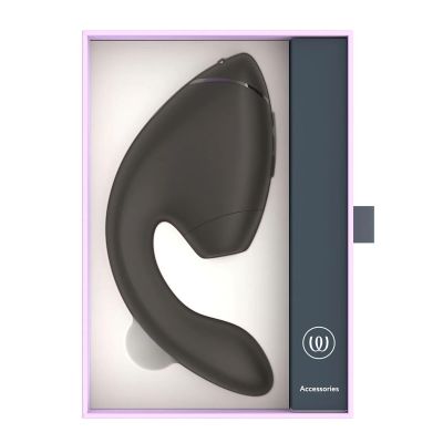 Подвійний вакуумний кліторальний стимулятор з вібрацією Womanizer Next Duo - Black