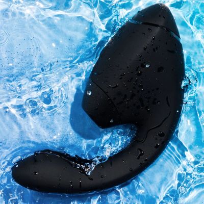 Подвійний вакуумний кліторальний стимулятор з вібрацією Womanizer Next Duo - Black