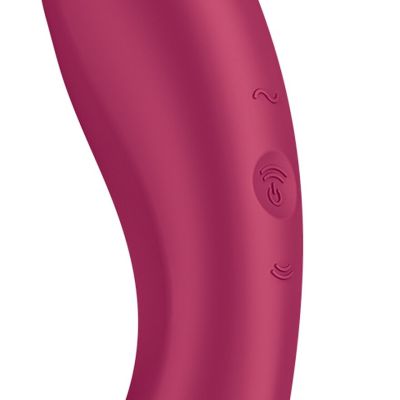 Вакуумний стимулятор з вібрацією Satisfyer Curvy Trinity 1 Red, іграшка «3 в 1»