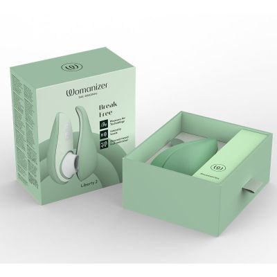 Вакуумний кліторальний стимулятор Womanizer Liberty 2 Sage Вакуумний кліторальний стимулятор Womanizer Liberty 2 Sage