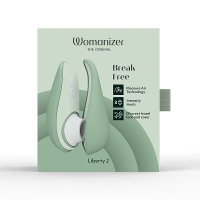 Вакуумний кліторальний стимулятор Womanizer Liberty 2 Sage Вакуумний кліторальний стимулятор Womanizer Liberty 2 Sage
