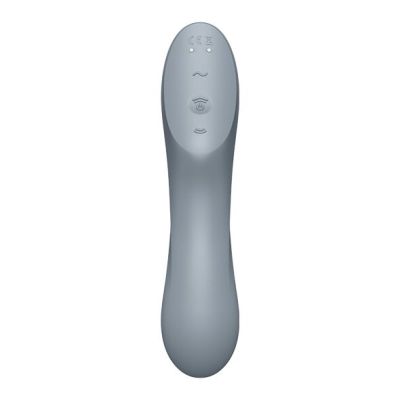 Вакуумний стимулятор із вібрацією Satisfyer Curvy Trinity 3 BlueGrey