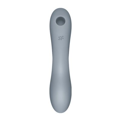 Вакуумний стимулятор із вібрацією Satisfyer Curvy Trinity 3 BlueGrey