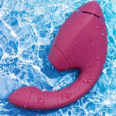 Подвійний вакуумний кліторальний стимулятор з вібрацією Womanizer Next Duo - Dusky Pink