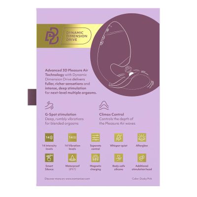 Подвійний вакуумний кліторальний стимулятор з вібрацією Womanizer Next Duo - Dusky Pink