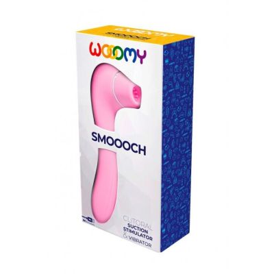 Вакуумний кліторальний стимулятор Wooomy Smoooch Pink Clitoral Suction & Vibration