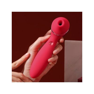 Вакуумний вібратор KisToy Polly Plus Red