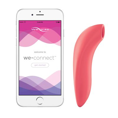 Вакуумний смартстимулятор для пар Melt by We-Vibe Coral, зручно поєднувати з проникним сексом