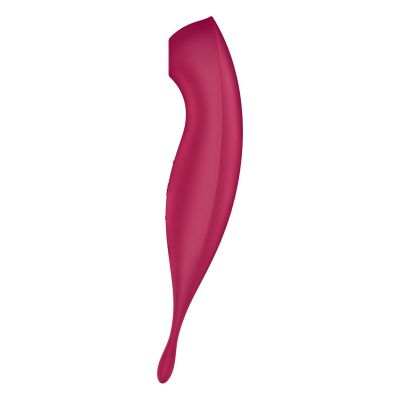 Смартвібратор для клітора з вакуумною стимуляцією Satisfyer Twirling Pro+ Dark Red