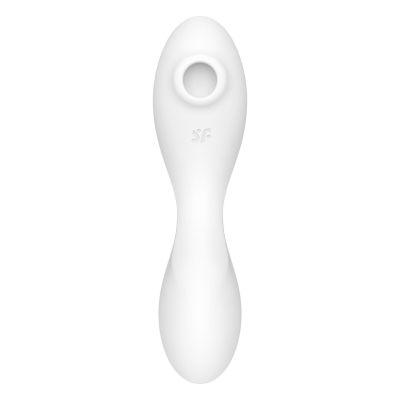 Вакуумний смартстимулятор із вібрацією Satisfyer Curvy Trinity 5 (White), керування зі смартфона