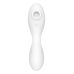 Вакуумний смартстимулятор із вібрацією Satisfyer Curvy Trinity 5 (White), керування зі смартфона