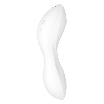 Вакуумний смартстимулятор із вібрацією Satisfyer Curvy Trinity 5 (White), керування зі смартфона