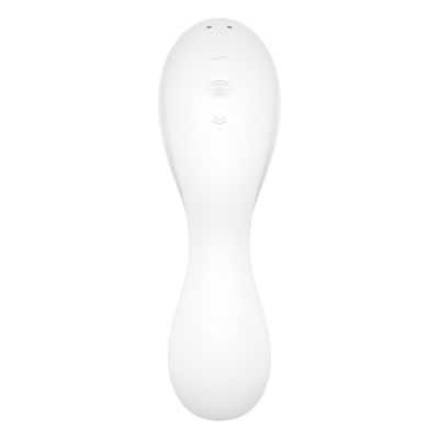 Вакуумний смартстимулятор із вібрацією Satisfyer Curvy Trinity 5 (White), керування зі смартфона