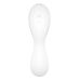 Вакуумний смартстимулятор із вібрацією Satisfyer Curvy Trinity 5 (White), керування зі смартфона