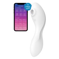 Вакуумний смартстимулятор із вібрацією Satisfyer Curvy Trinity 5 (White), керування зі смартфона