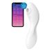 Вакуумний смартстимулятор із вібрацією Satisfyer Curvy Trinity 5 (White), керування зі смартфона