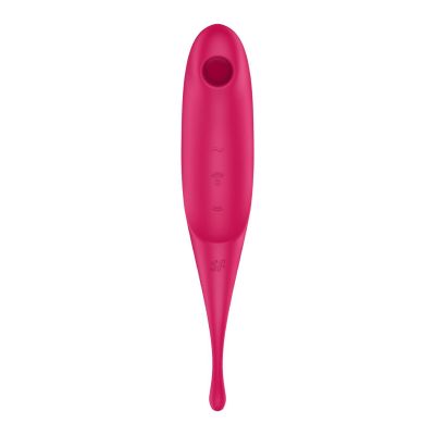 Вібратор для клітора з вакуумною стимуляцією Satisfyer Twirling Pro Red Вібратор для клітора з вакуумною стимуляцією Satisfyer Twirling Pro Red