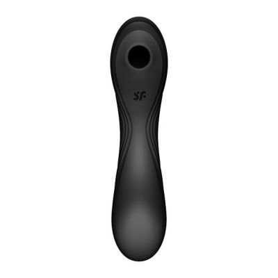 Вакуумний стимулятор із вібрацією Satisfyer Curvy Trinity 4 Black