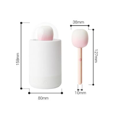 Вакуумний стимулятор із вібрацією «цукерка на паличці» KISTOY Bling Pop, зарядний кейс-нічник