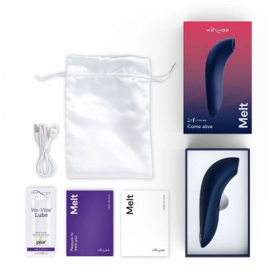 Вакуумний смартстимулятор для пар Melt by We-Vibe Midnight Blue, зручно поєднувати з проникним сексом Вакуумний смартстимулятор для пар Melt by We-Vibe Midnight Blue, зручно поєднувати з проникним сексом