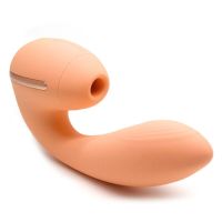 Вакуумний вібратор Kistoy Tina Mini Orange, вагінально-кліторальний Вакуумний вібратор Kistoy Tina Mini Orange, вагінально-кліторальний