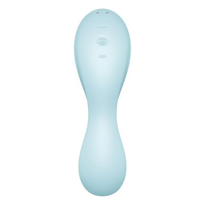 Вакуумний смартстимулятор із вібрацією Satisfyer Curvy Trinity 5 (Blue), керування зі смартфона