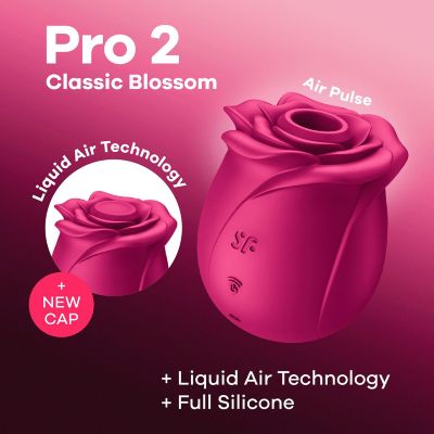 Вакуумний кліторальний стимулятор Satisfyer Pro 2 Classic Blossom, технологія Liquid Air Вакуумний кліторальний стимулятор Satisfyer Pro 2 Classic Blossom, технологія Liquid Air